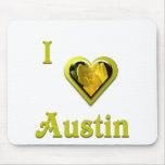 Austin -- con la flor amarilla tapetes de raton