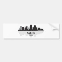 Austin Tejas Etiqueta De Parachoque