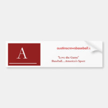 austinscrewsbaseball.com, "ama el GA… Pegatina De Parachoque