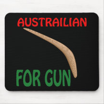 Austrailian para el arma tapete de ratones