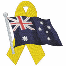 Australiano - apoye a nuestras tropas chaqueta bordada