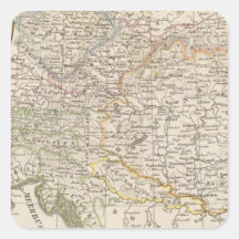 Austria Calcomania Cuadrada Personalizada