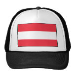 Austria con la frontera, bandera de Austria Gorros Bordados
