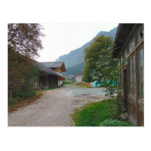 Austria, entrada del corral de Zillertal Postales