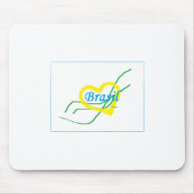 Autentica paixão Brasileira Mousepad