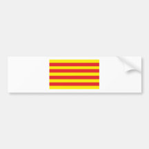 Autoadhesivo con Bandera Catalana “Serenya " Etiqueta De Parachoque