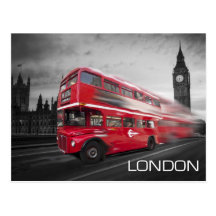 Autobús de Big Ben Londres Postal