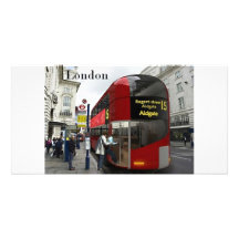 Autobús de Londres (St.K) Tarjeta Fotografica Personalizada
