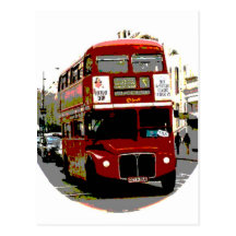 Autobuses rojos de Routemaster del autobús de Lond Tarjetas Postales