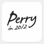 Autógrafo de PERRY 2012 Calcomanía Cuadradas Personalizada