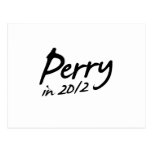 Autógrafo de PERRY 2012 Tarjetas Postales