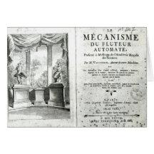 Autómatas, ejemplo del frontispiece tarjetas