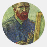 Autorretrato antes del caballete de Vincent van Go Etiquetas