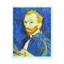 Autorretrato con Pallette Vincent van Gogh Impresión En Lona