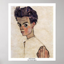 Autorretrato de Schiele Egon Posters