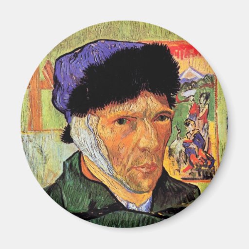 Autorretrato de Van Gogh con el imán vendado del o