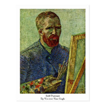 Autorretrato de Vincent van Gogh Tarjeta Postal