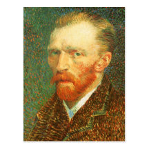 Autorretrato, Vincent van Gogh, bella arte del vin Tarjetas Postales