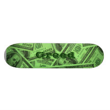 Avaricia y dinero tablas de skate