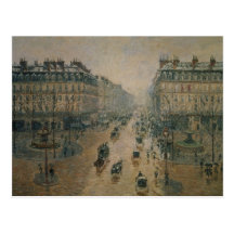 Avenue de L'Opera, París, 1898 Postal