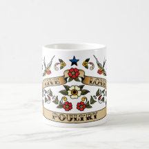 Aves de corral vivas del amor taza