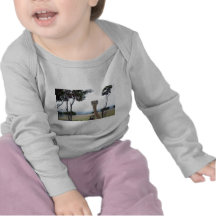 Avestruz linda camiseta