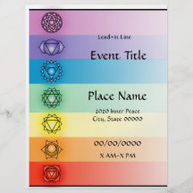 Aviador 2 del acontecimiento de Chakras Tarjetas Publicitarias