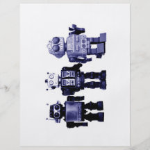 aviador azul de los robots flyer a todo color