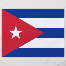 Aviador con la bandera de Cuba Tarjeta Publicitaria