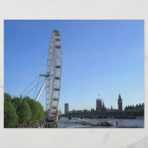 Aviador con la noria del ojo de Londres Flyer Personalizado