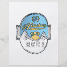 aviador de Alaska de la cerveza del sol Flyer A Todo Color