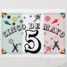 Aviador de Cinco de Mayo Flyer A Todo Color