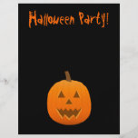 Aviador de Halloween: Jack-o-Linterna Tarjeta Publicitaria
