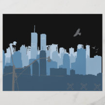 Aviador de la vida urbana tarjetas informativas