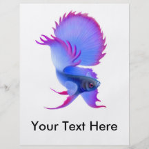 Aviador de los pescados de Betta que lucha Splende Flyer Personalizado