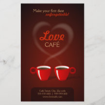 Aviador del café del amor tarjeta publicitaria