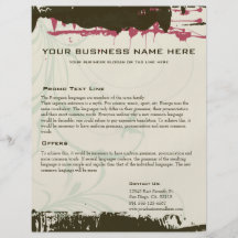 Aviador del diseño de negocio del Grunge Flyer Personalizado