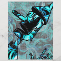 Aviador del hombre de la lata del Aquamarine Flyer A Todo Color