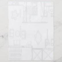 Aviador del plan de piso tarjeta publicitaria