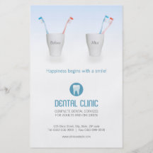 Aviador dental de la clínica tarjetas publicitarias
