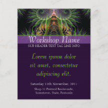 Aviador espiritual del arte del fractal del templo tarjetas informativas