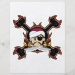 Aviador lindo del pirata del turbante tarjetones