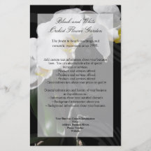 Aviador negro de la orquídea, casando programa, el tarjetones