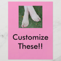 ¡Aviador-Personalizar del salón del Pedicure! Tarjetas Informativas
