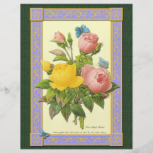 Aviador rosado botánico del personalizado de los r tarjetas publicitarias