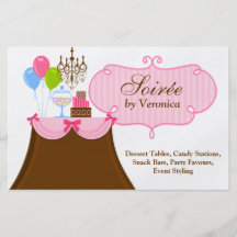 Aviadores de la comida fría del postre del estilis flyer personalizado