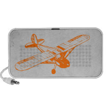 Avión anaranjado mp3 altavoces