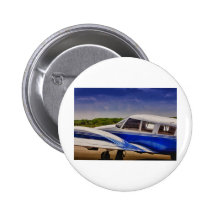 Avión brillante azul de HDR que busca para las nub Pin