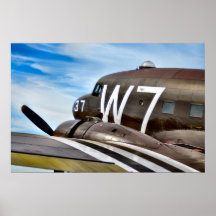 Avión de carga clásico poster