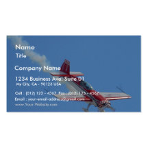 Avión del truco tarjeta de visita